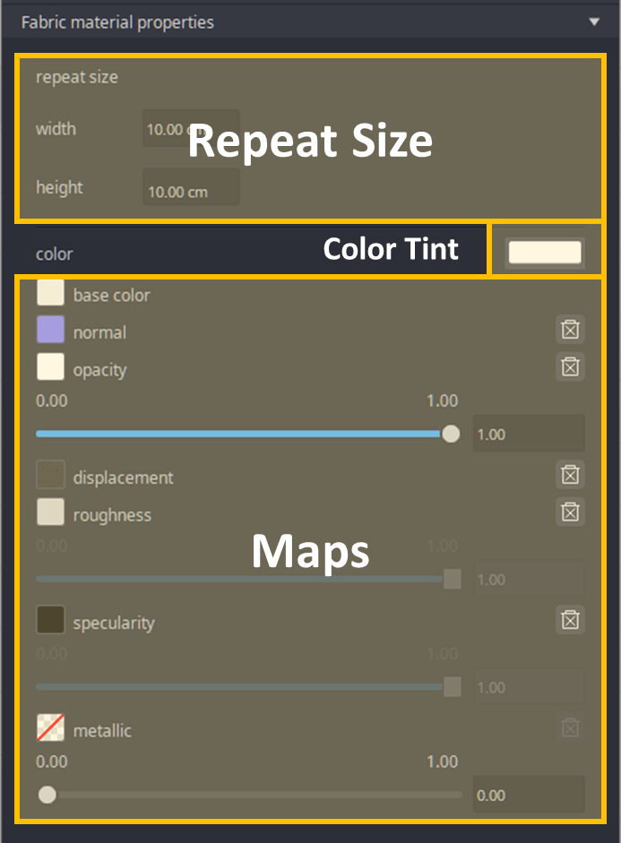 Fabric Material Properties zemotion Help Center